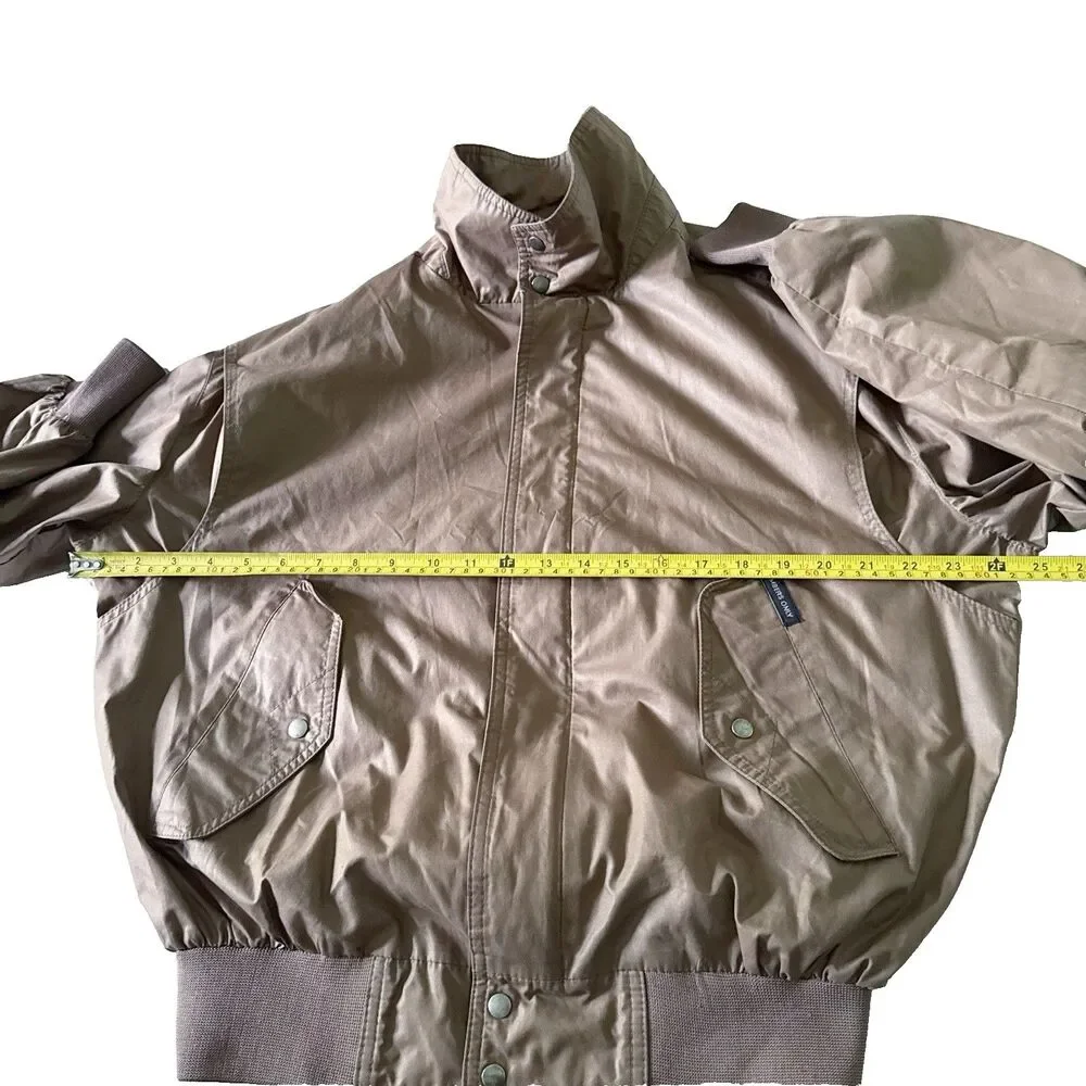 Members Only Men 40 M Medium Cafe Racer Bomber Vtg 80s Grand Prix Jacket Brown